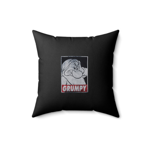 Disney Snow White Grumpy Dwarf Poster Square Pillow Cover Disney Snow White Grumpy Dwarf Poster Square Pillow Cover