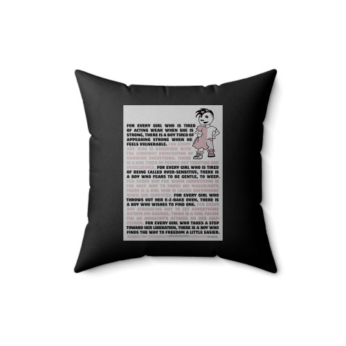 Every Girl Every Boy Gender Subversion Square Pillow Cover