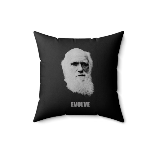 Evolve Charles Darwin Biologist Ecologist Scientist Square Pillow Cover