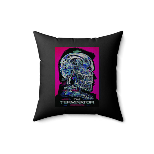 Fan Art With Terminator Movie Square Pillow Cover