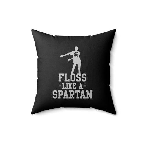 Floss Like A Spartan Youth Basic Square Pillow Cover