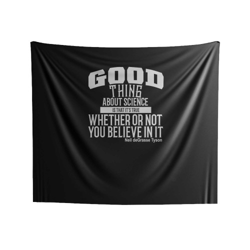 Neil Degrasse Tyson The Good Thing About Science Indoor Wall Tapestries