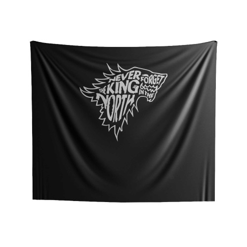 Never Forget The King In The North Game Of Thrones Indoor Wall Tapestries