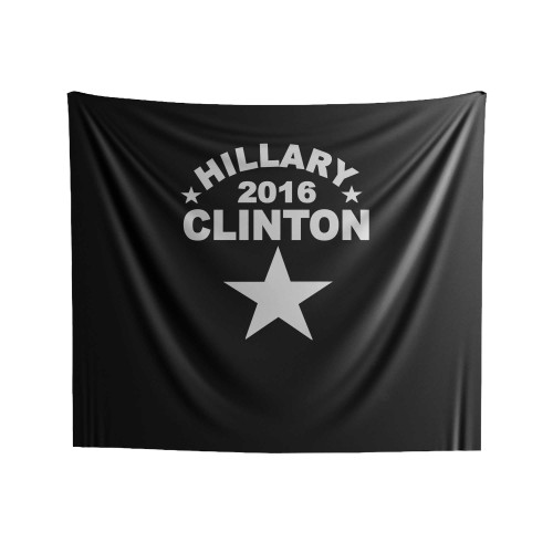 New Hillary Clinton 2016 For President Indoor Wall Tapestries