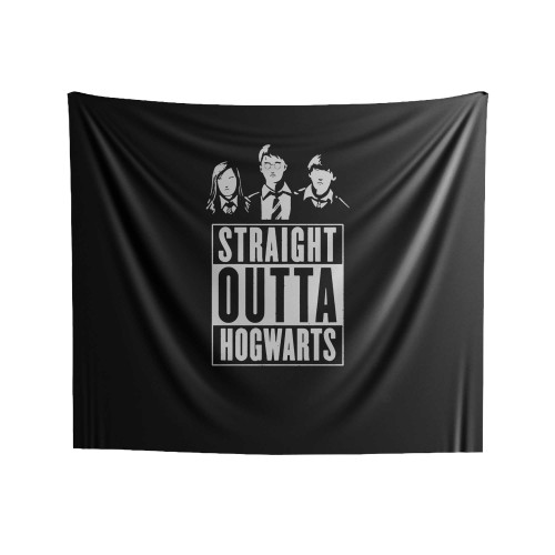 New Straight Outta Hogwarts Funny Compton Potter Wizard Indoor Wall Tapestries