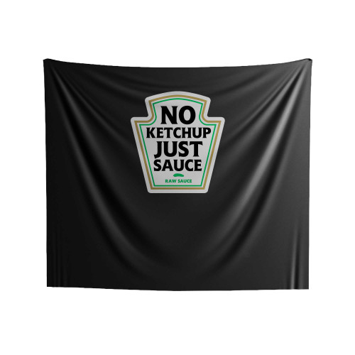No Ketchup Just Sauce Big Shaq Indoor Wall Tapestries