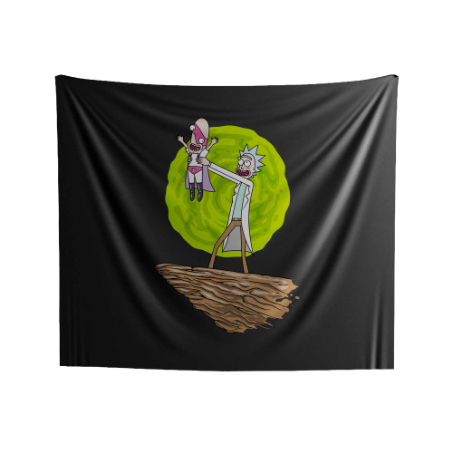 Noob Noob King Rick And Morty Lion King Parody Indoor Wall Tapestries