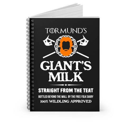 Tormund's Giants Milk Spiral Notebook