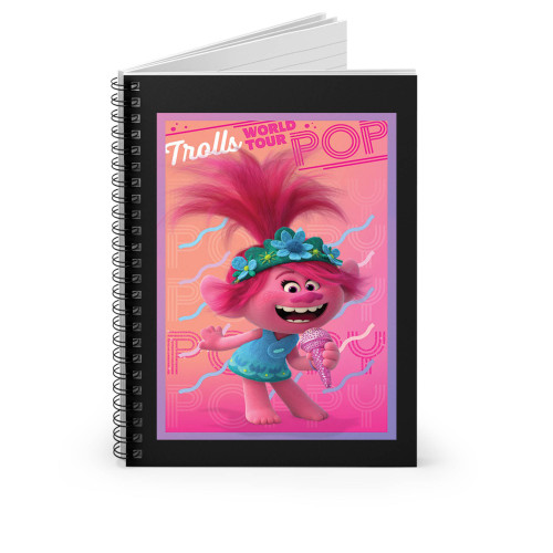 Troll World Tour Pop Poppy Spiral Notebook