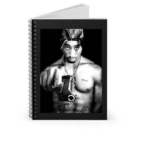 Tupac Shakur Smokes Cigar Spiral Notebook