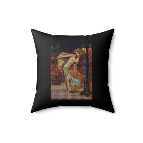 Gaston Bussiere Dance Of The Seven Veils Square Pillow Cover Gaston Bussiere Dance Of The Seven Veils Square Pillow Cover