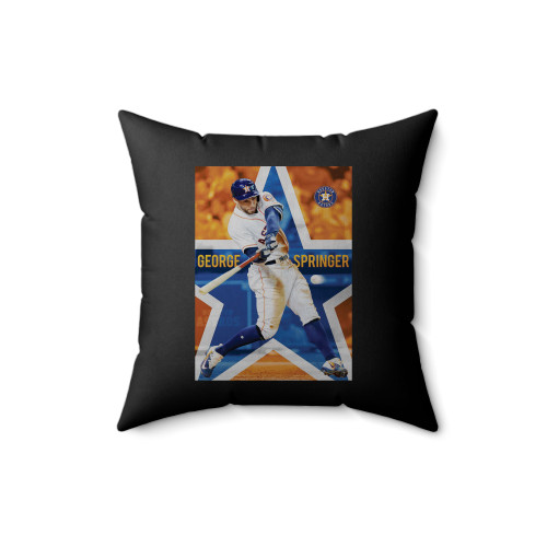 George Springer Houston Astros Square Pillow Cover