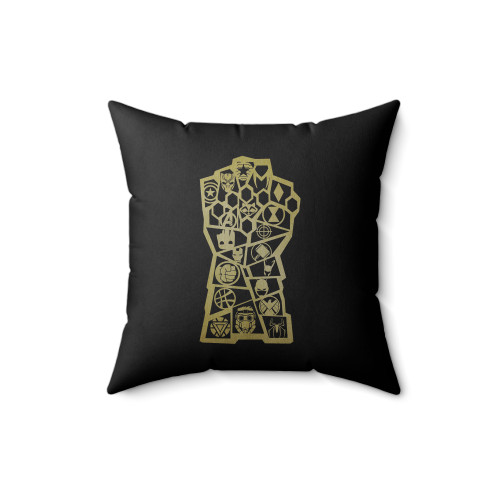 Gold Avengers Infinity War Infinity Gauntlet Marvel Square Pillow Cover