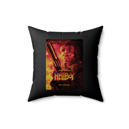 Hellboy David Harbour Square Pillow Cover