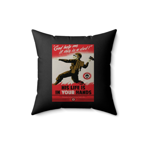 His Life Is In Your Hands Square Pillow Cover