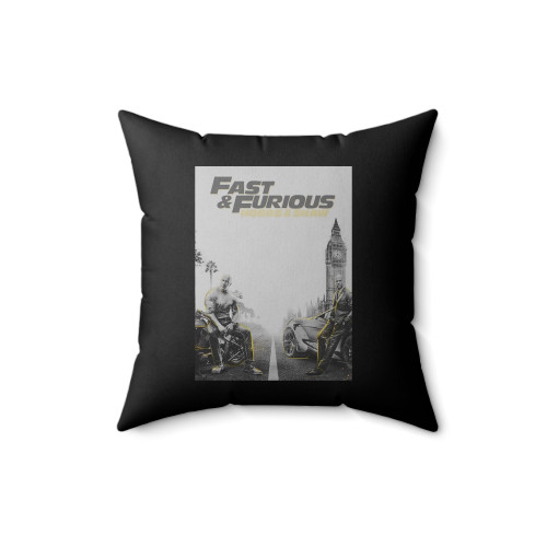 Hobbs & Shaw Fast And Furious 9 Square Pillow Cover