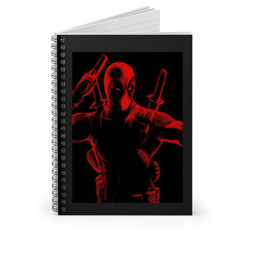 Wade Wilson Gun Spiral Notebook