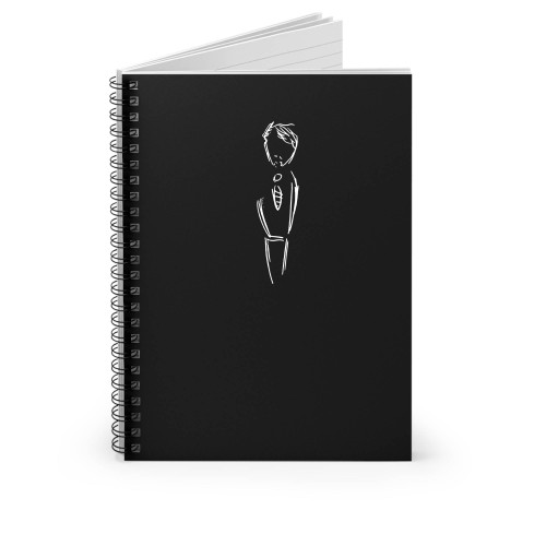 A Sad Man In A Suit Spiral Notebook