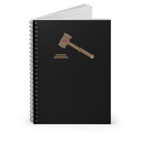 Acb Gavel Spiral Notebook