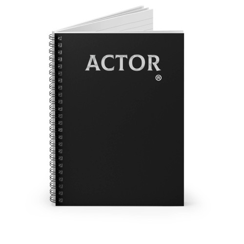 Actor Spiral Notebook