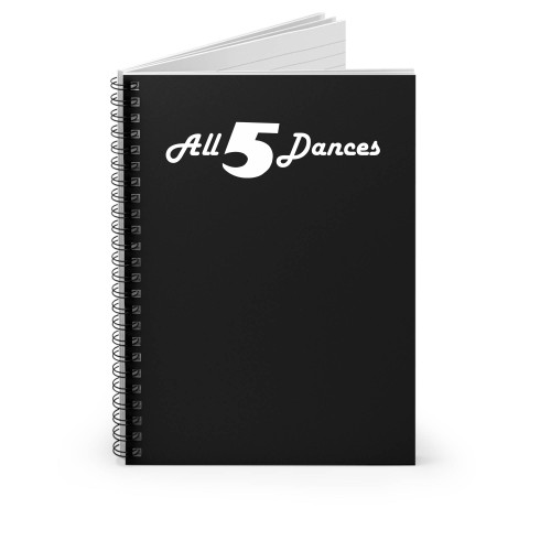 All 5 Dances Art Vintage Spiral Notebook