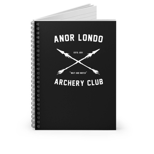 Anor Londo Archery Club Spiral Notebook