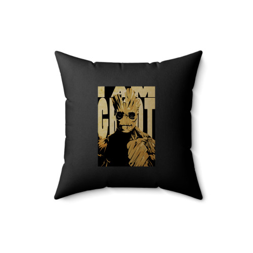 I Am Groot Superhero Square Pillow Cover