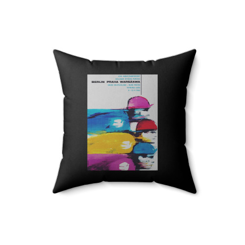 International Peace Race Berlin Praha Warszawa Square Pillow Cover