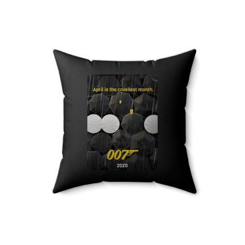 James Bond 2020 Square Pillow Cover