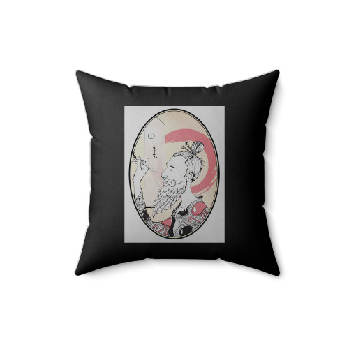 Japan Illustration Art Square Pillow Cover