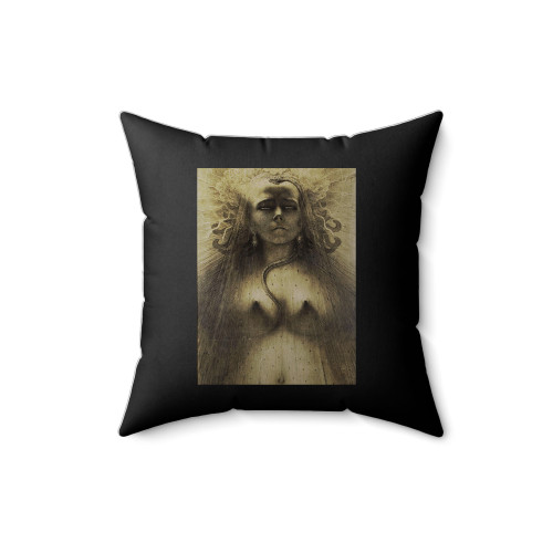 Jean Delville The Evil Of Perversity Square Pillow Cover