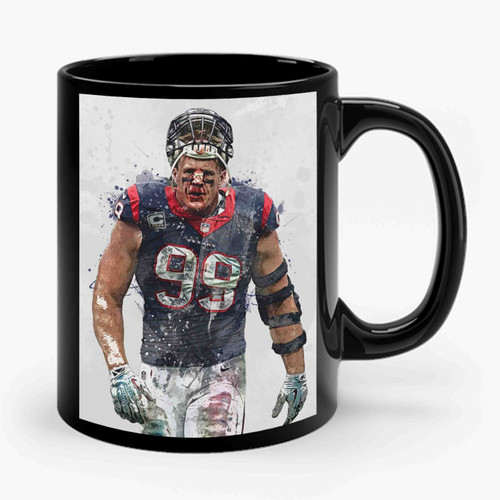 Jj Watt Bloddy Nose Ceramic Mug