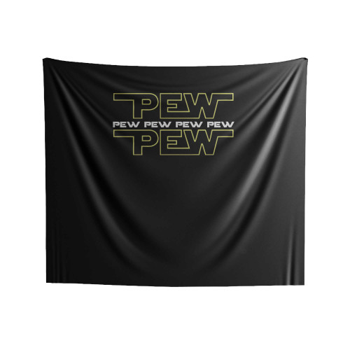 Pew Pew Pew Pew Star Wars Lando Calrissian Bespin Joke 1 Indoor Wall Tapestries