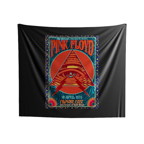 Pink Floyd Poster Historic Fillmore East Honorific Indoor Wall Tapestries