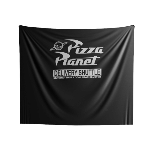 Pizza Planet Delivery Shuttle 1 Indoor Wall Tapestries