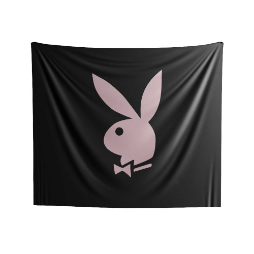 Playboy Rabbit Pink Indoor Wall Tapestries