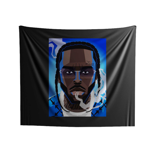 Pop Smoke Animated Indoor Wall Tapestries