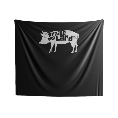 Praise The Lard Funny Indoor Wall Tapestries
