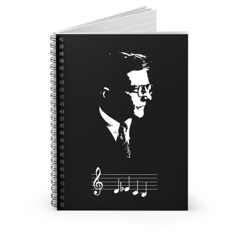 Dmitri Shostakovich Dsch Motif Musical Notes Spiral Notebook
