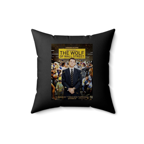Leonardo Dicaprio The Wolf Of Wall Street Movie Square Pillow Cover