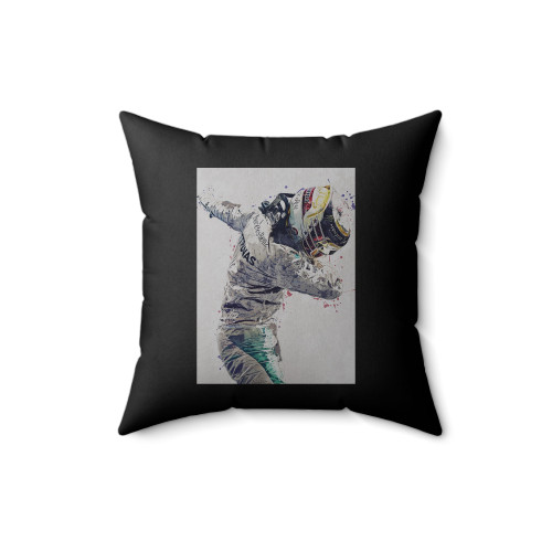 Lewis Hamilton Mercedes Square Pillow Cover