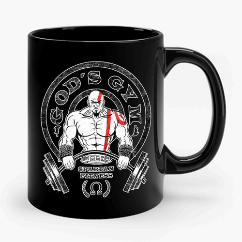 Kratos God's Gym Spartan Fitness Ceramic Mug
