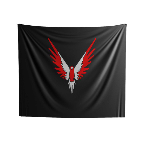 Red Maverick Inspired Logan Paul Indoor Wall Tapestries