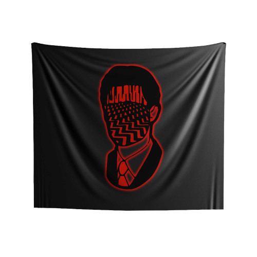 Red Room Mixed With Agent Cooper Indoor Wall Tapestries