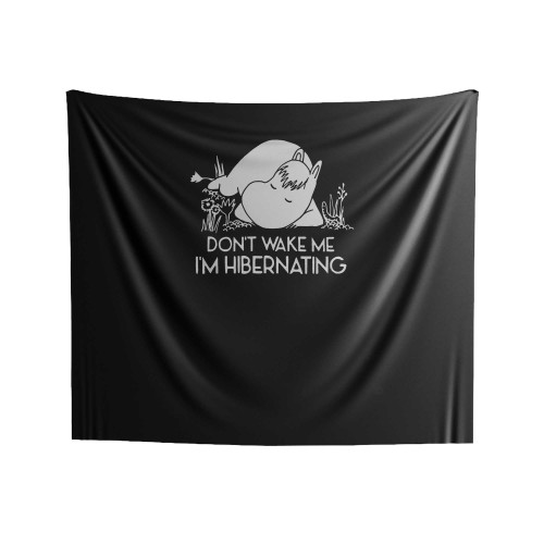 Retro Cartoon Anime 'don't Wake Me I'm Hibernating' Inspired Christmas Present Indoor Wall Tapestries