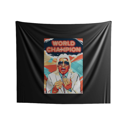 Ric Flair World Champion Art Tvk 31Jan Indoor Wall Tapestries