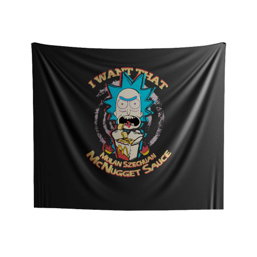 Rick And Morty Mulan Szechuan Sauce Indoor Wall Tapestries