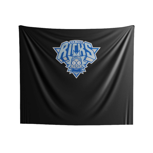 Rick And Morty New York Knicks New York Ricks Indoor Wall Tapestries