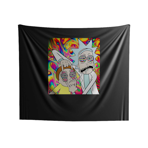 Rick And Morty Trippy Psychedelic Indoor Wall Tapestries