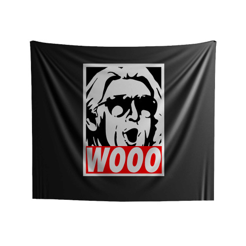 Rick Flair Wooo Funny Indoor Wall Tapestries